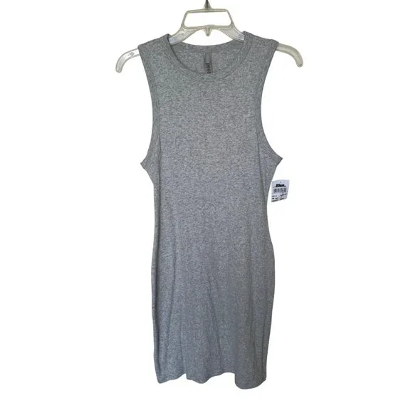 SKIMS | Dresses | New Skims Gray Ribbed Sleeveless Bodycon Tank Dress Size  Large | Poshmark